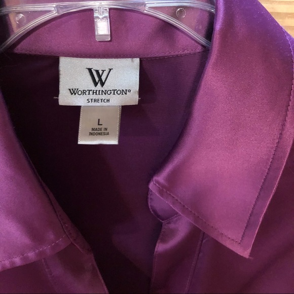 Worthington Stretch blouse in a beautiful color - Picture 2 of 4